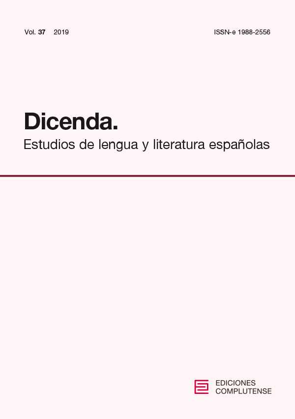 Cubierta Dicenda Vol. 37 (2019)