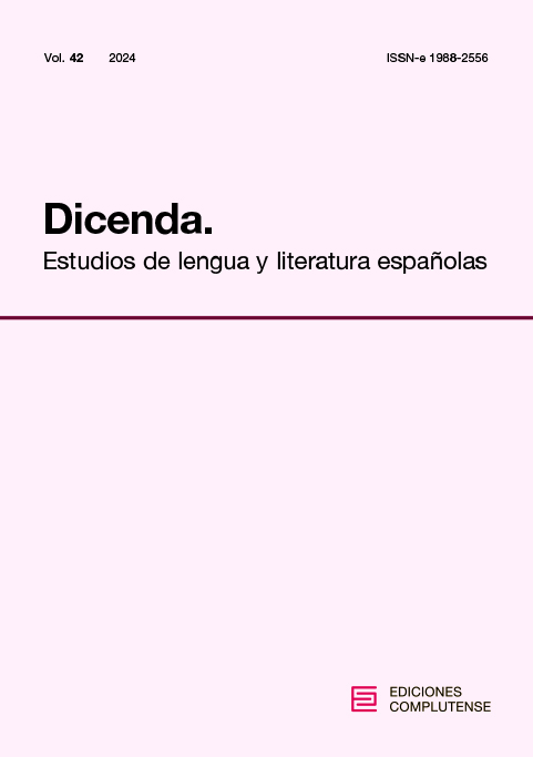 Cubierta Dicenda. Estudios de lengua y literatura españolas 42 (2024)