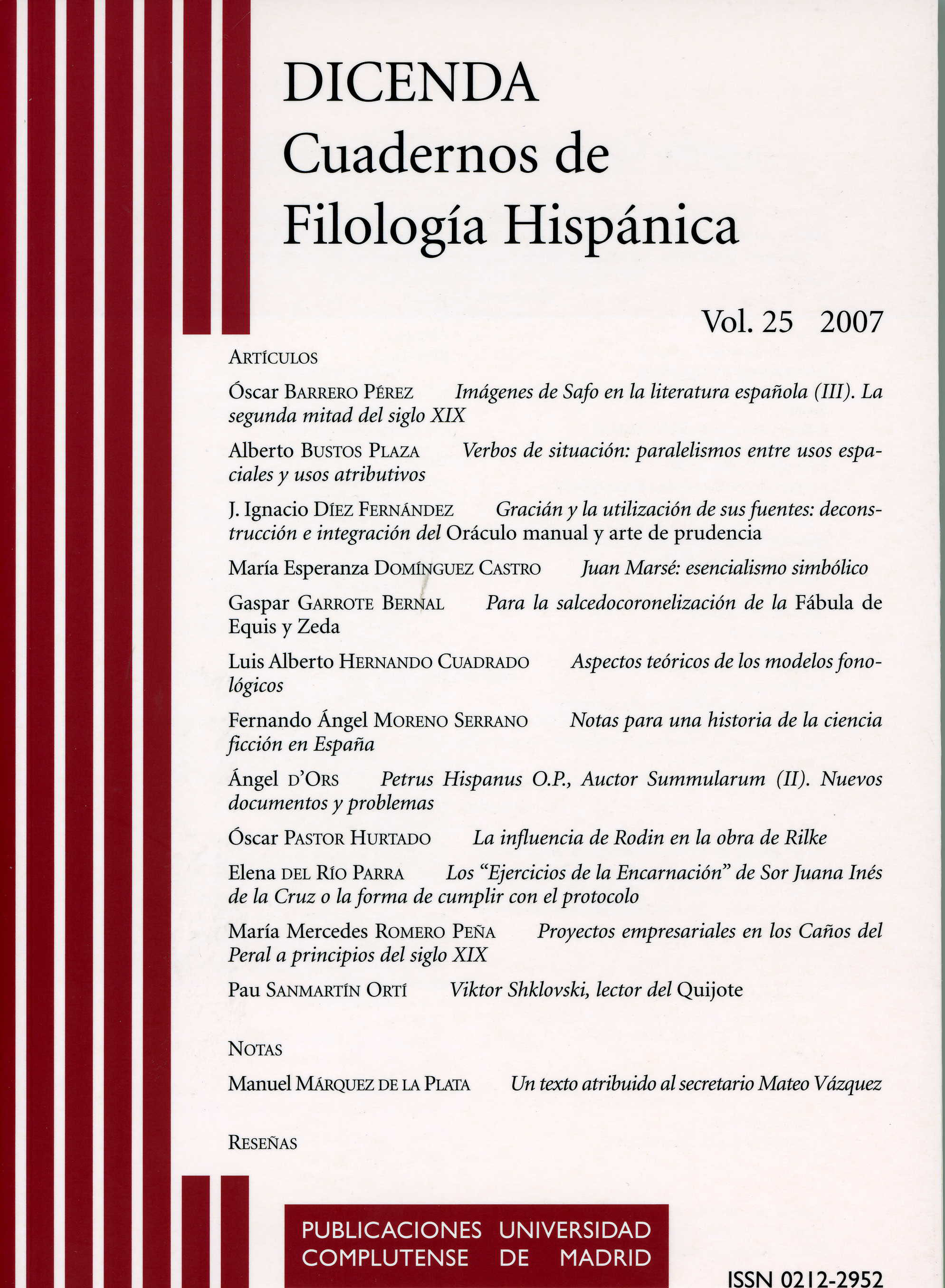 					Ver Vol. 25 (2007)
				