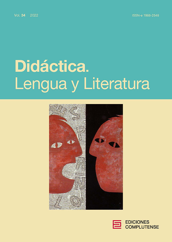 Cubierta Didáctica. Lengua y Literatura 34 (2022)