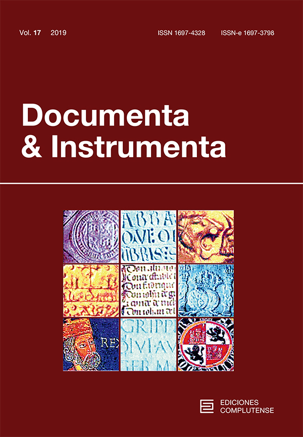 Cubierta de Documenta & Instrumenta