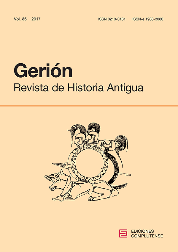 Cubierta Gerión vol 35, nº 1 (2017)