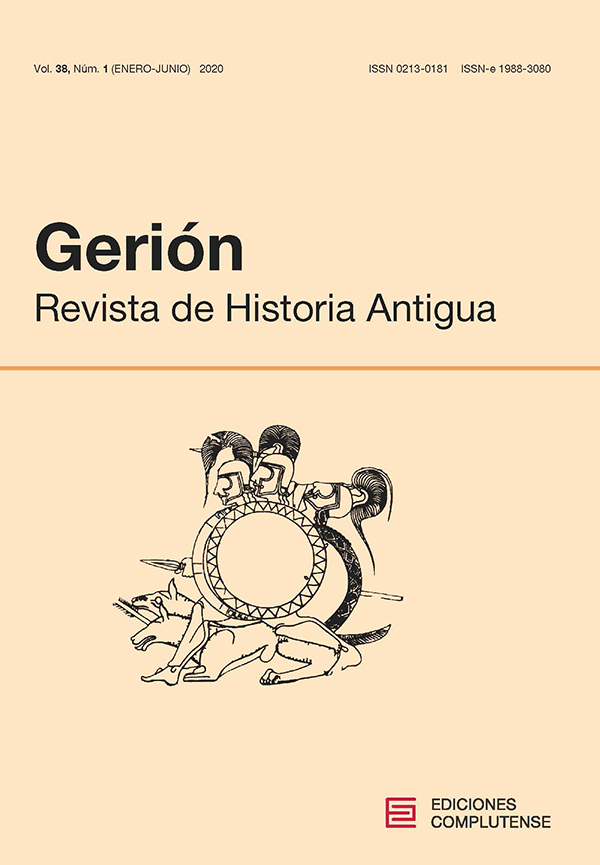 Vol 38 Num 1 2020 Gerion Revista De Historia Antigua
