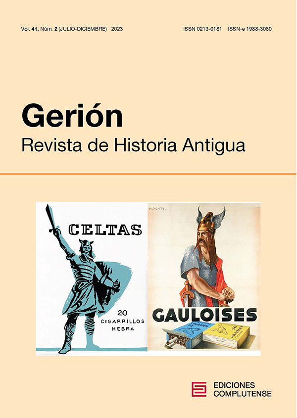 Cubierta Gerión. Revista de Historia Antigua 41 (2)2023