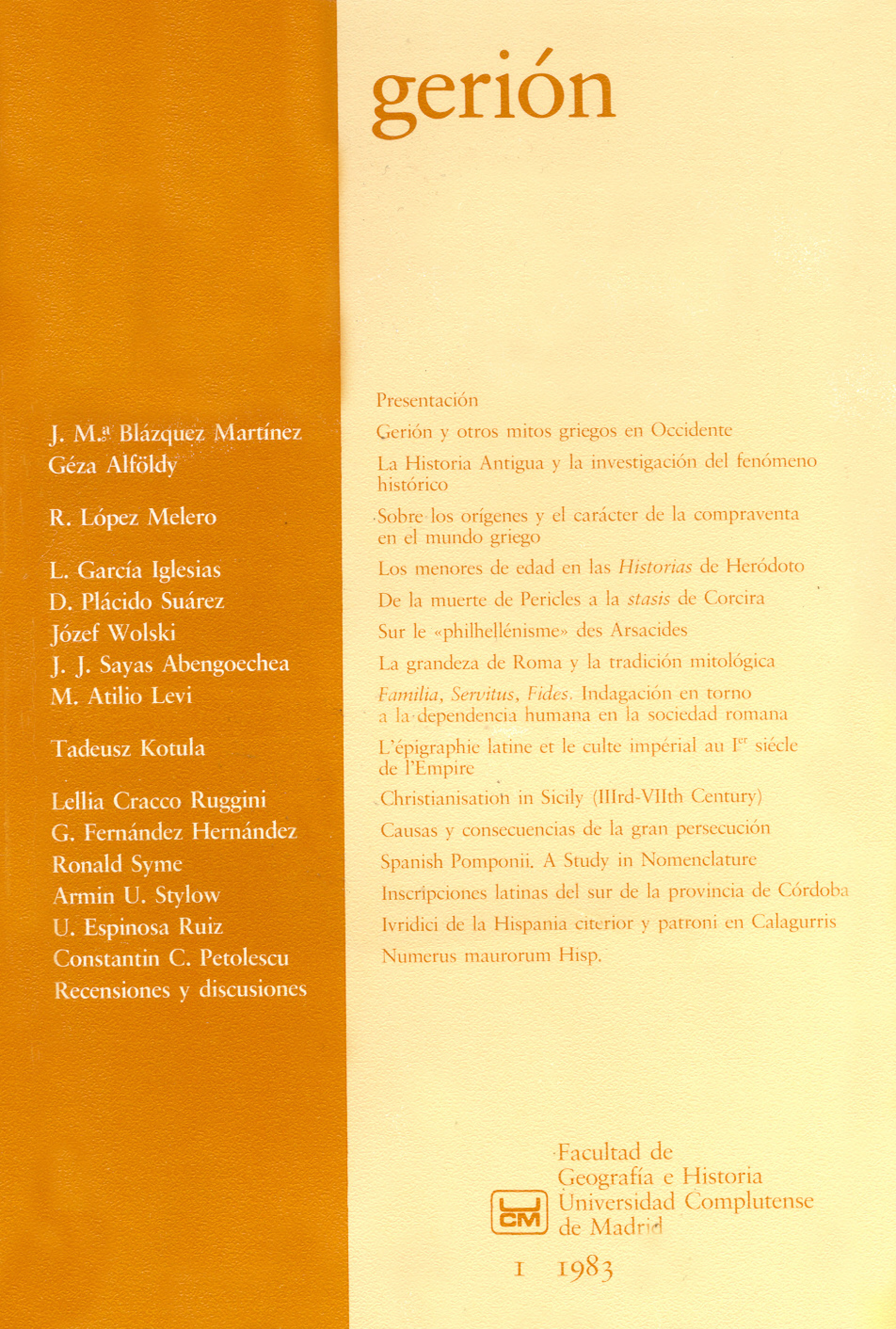 					Ver Vol. 1 (1983)
				