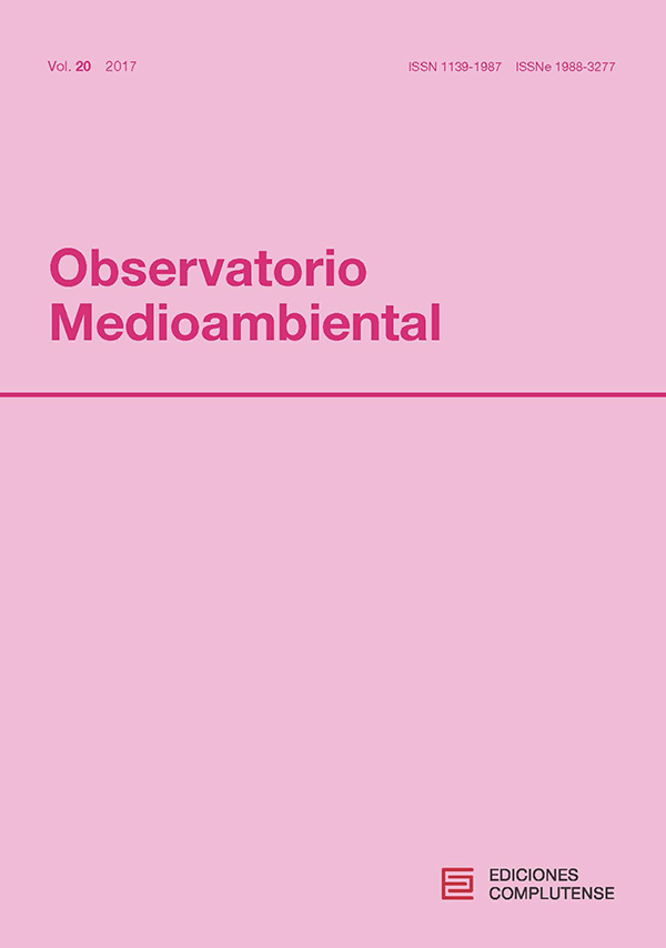 Cubierta Observatorio Medioambiental vol 20 (2017)