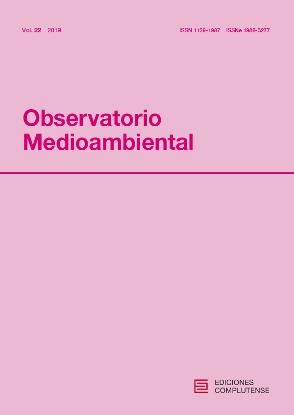 Cubierta de Observatorio Medioambiental vol. 22 (2019)