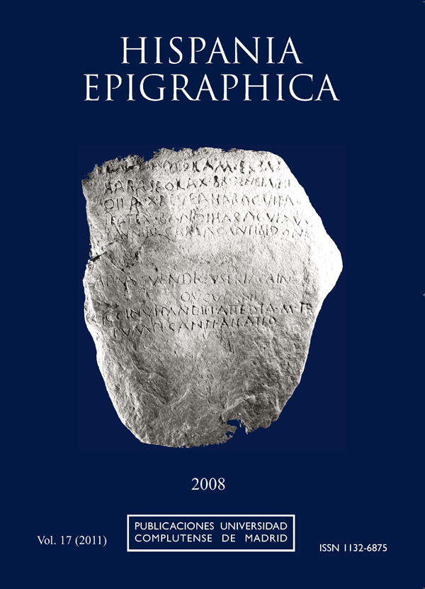 Cubierta Hispania Epigraphica