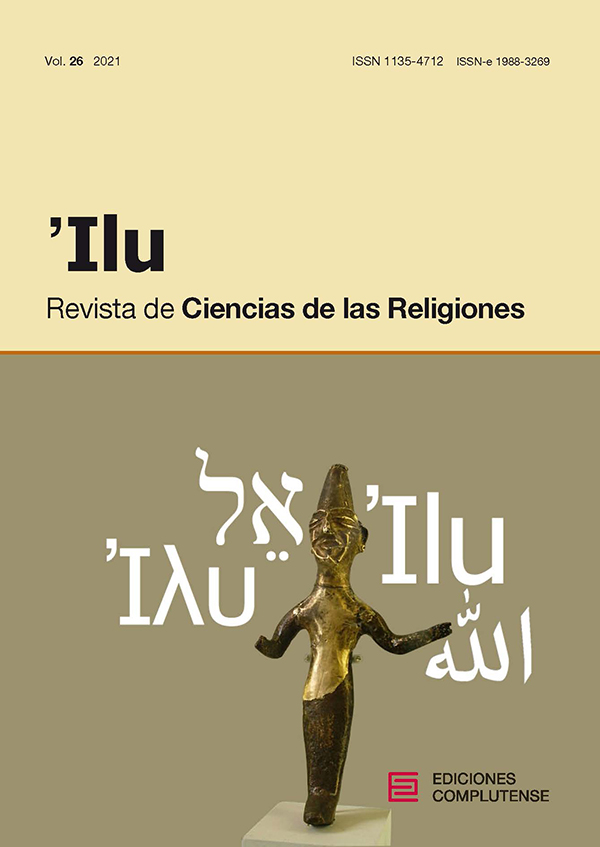 Cubierta Ilu. Revista de Ciencias de las Religiones vol 26 (2021)