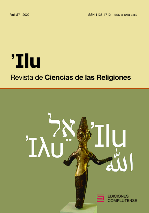 Cubierta Ilu. Revista de Ciencias de las Religiones vol 27 (2022)