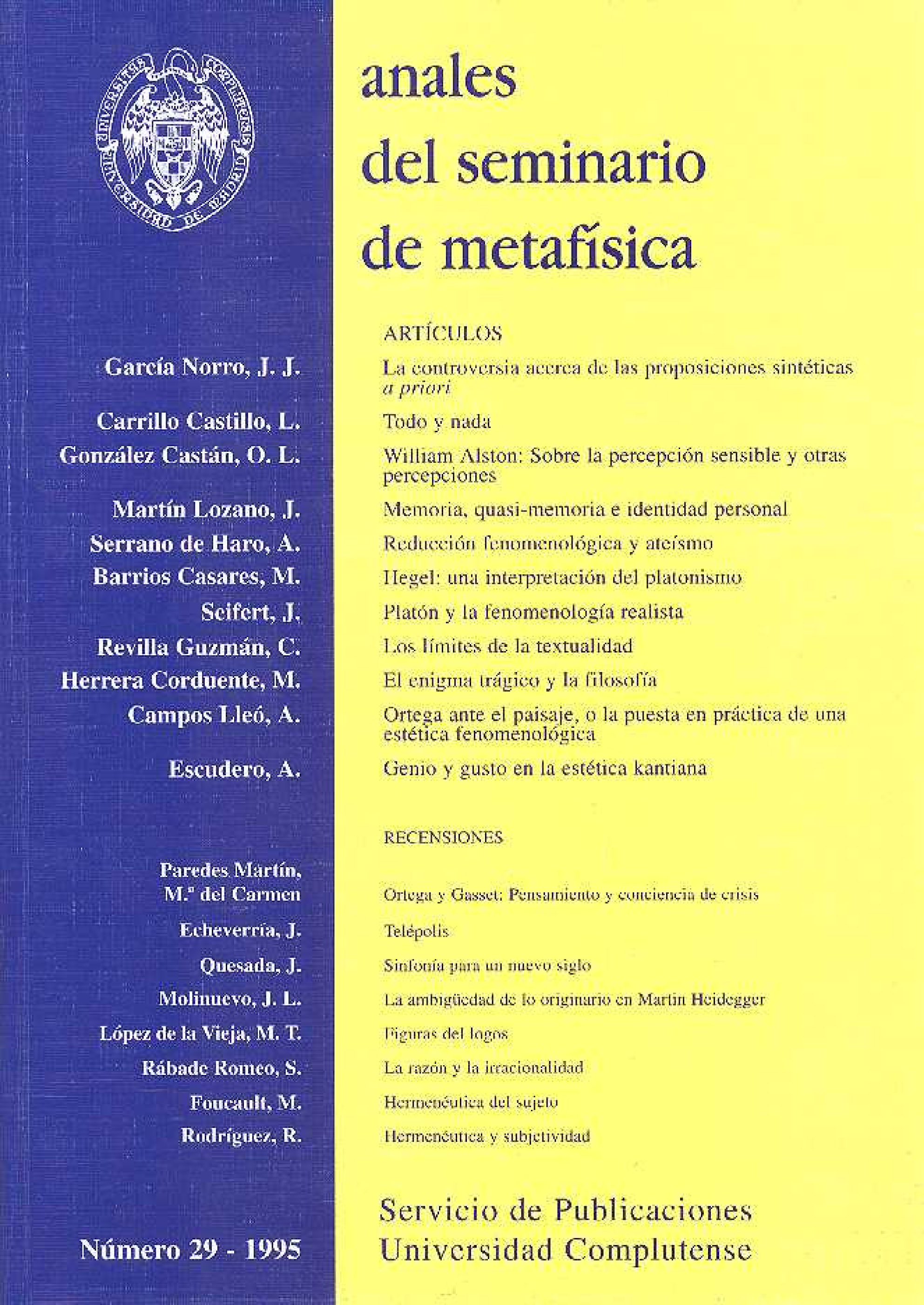 					Ver Vol. 29 (1995)
				