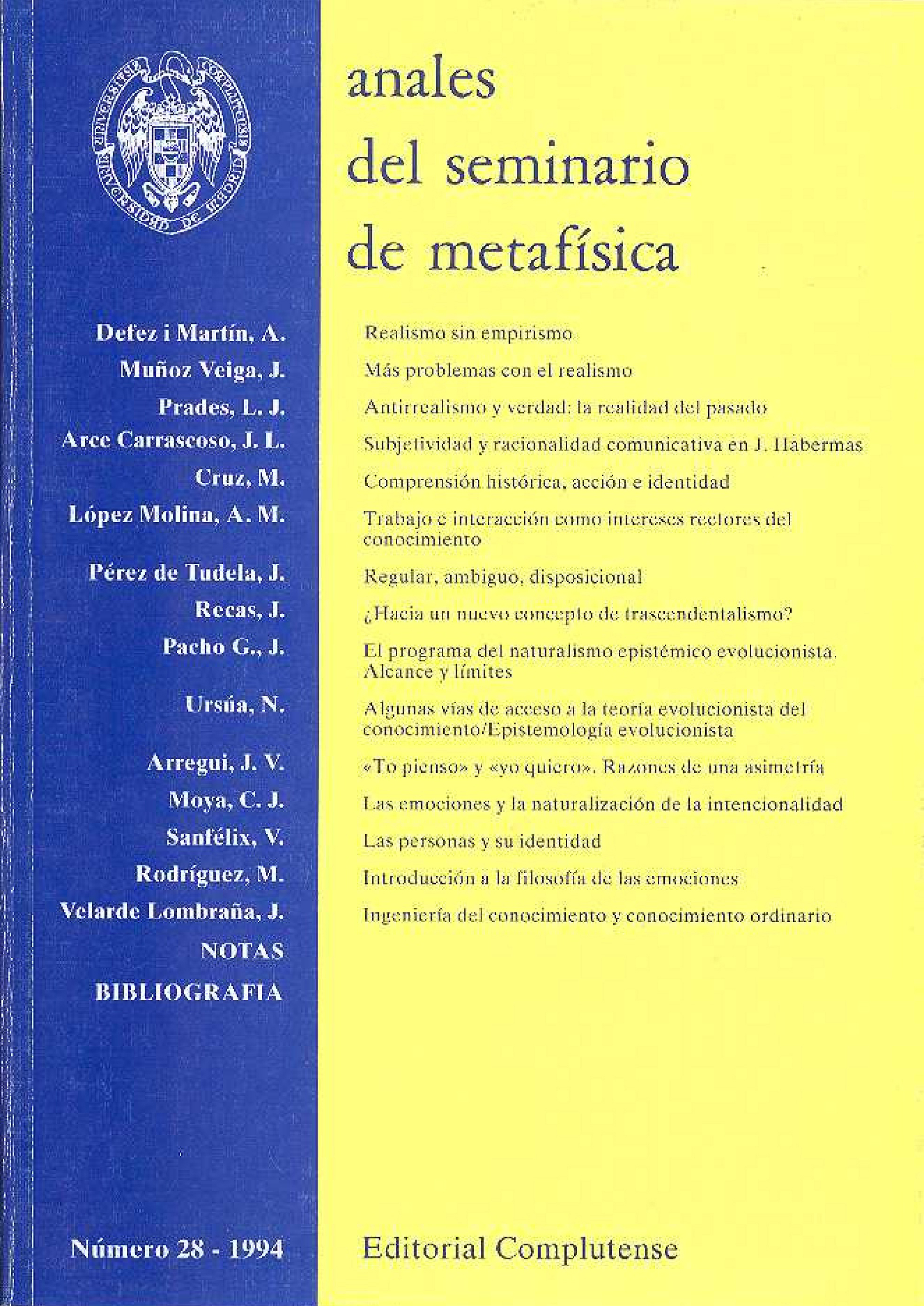 					Ver Vol. 28 (1994)
				