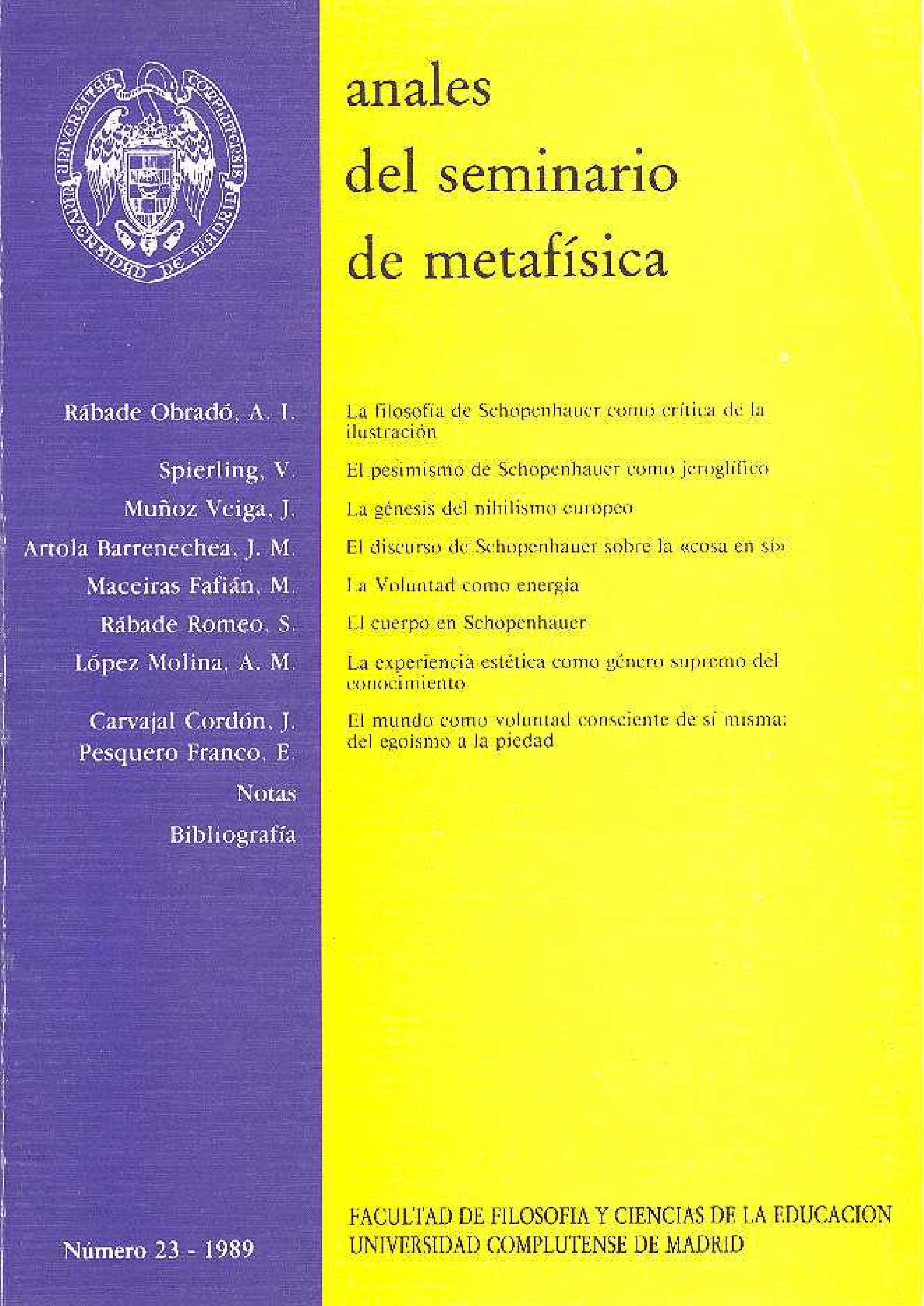 					Ver Vol. 23 (1989)
				