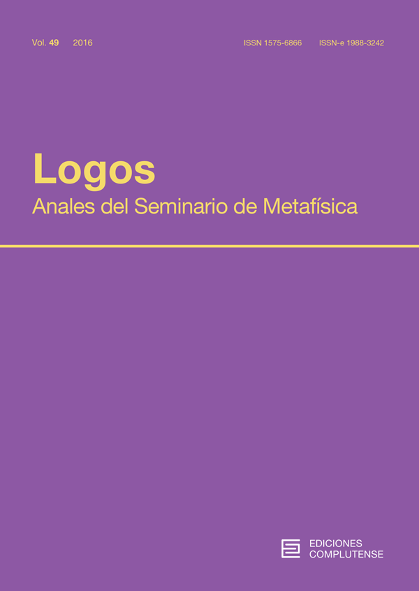 Cubierta de Logos. Anales del Seminario de Metafísica Vol. 49