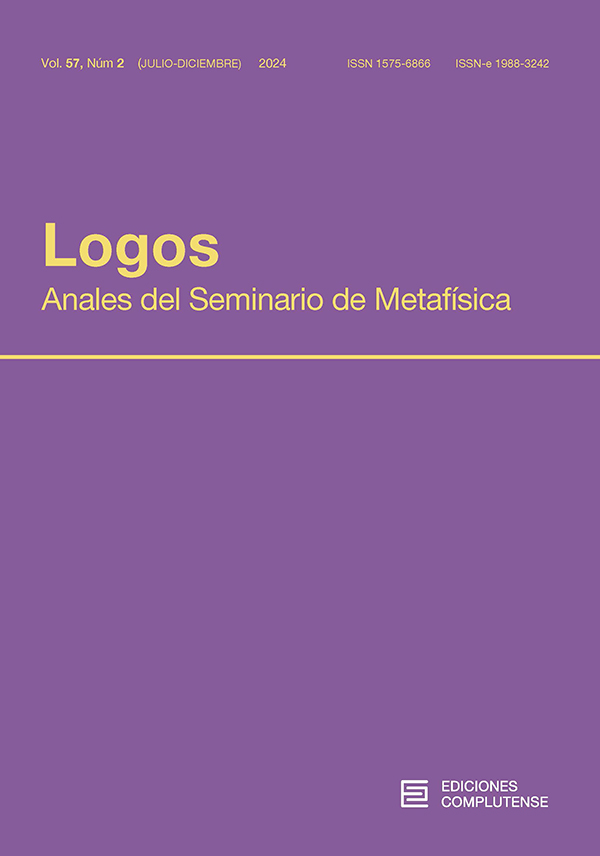 Cubierta Logos. Anales del Seminario de Metafísica 57(2) 2024