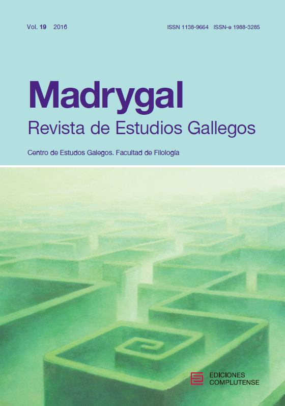 Cubierta Madrygal vol 19 (2016)