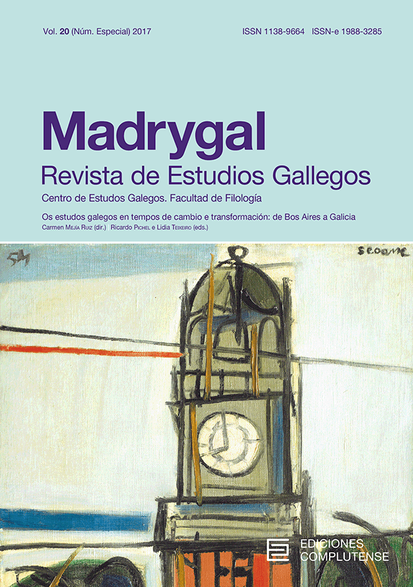 Cubierta Madrygal, vol 20 (2017), nº especial