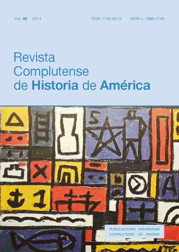 Cubierta Revista Complutense de Historia de América vol 40 (2014)