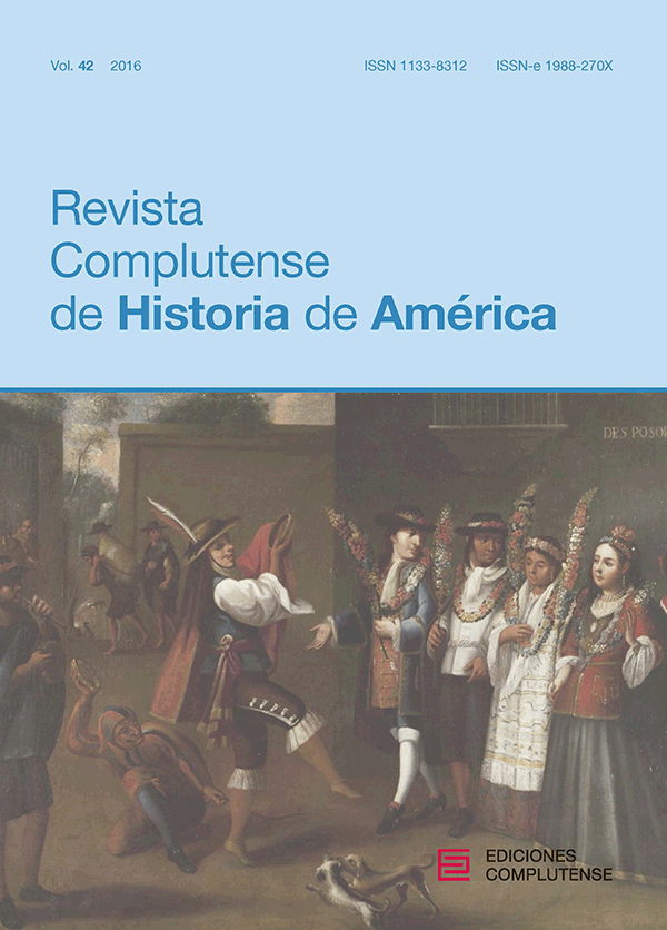Cubierta Revista Complutense de Historia de América vol 42 (2016)