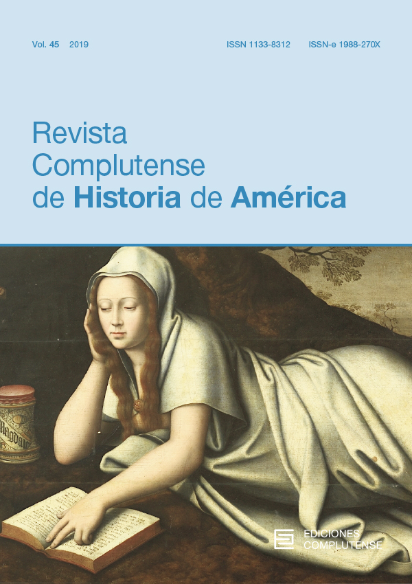 Cubierta de Revista Complutense de Historia de América Vol. 45 (2019): La cultura del libro en la Nueva España