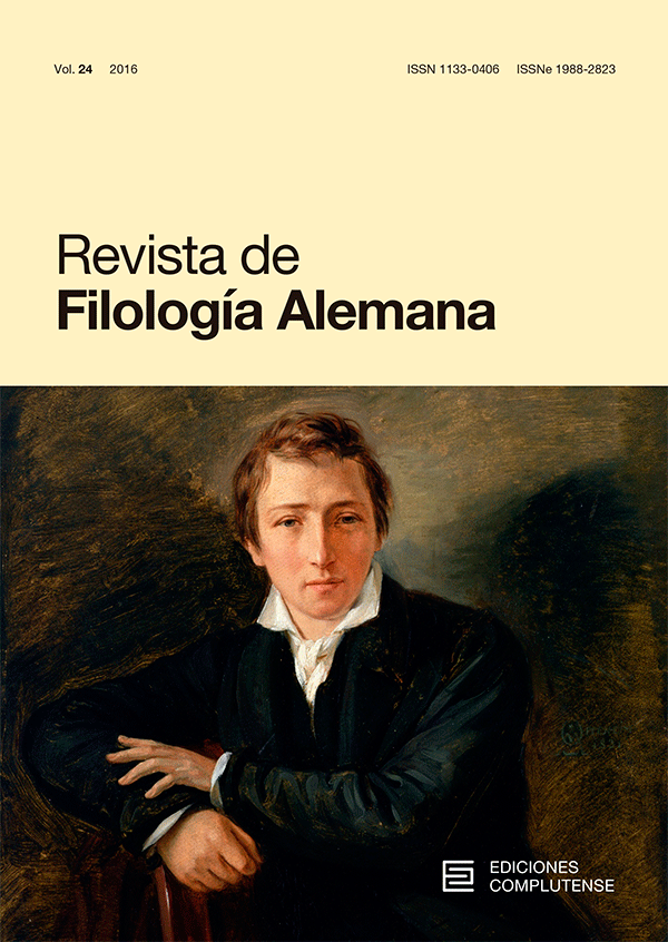 Cubierta de Revista de Filología Alemana Vol. 24