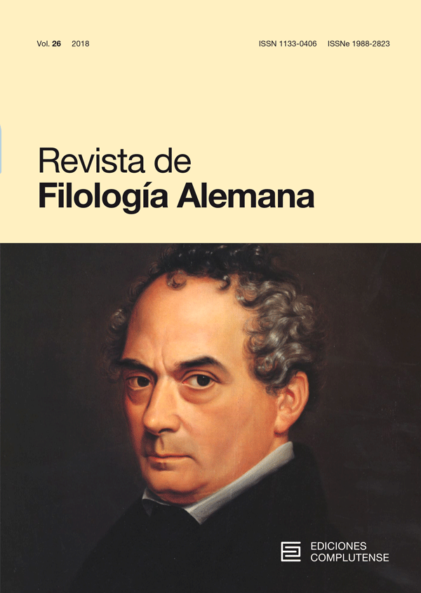 Cubierta de Filología Alemana Vol. 26 (2018)