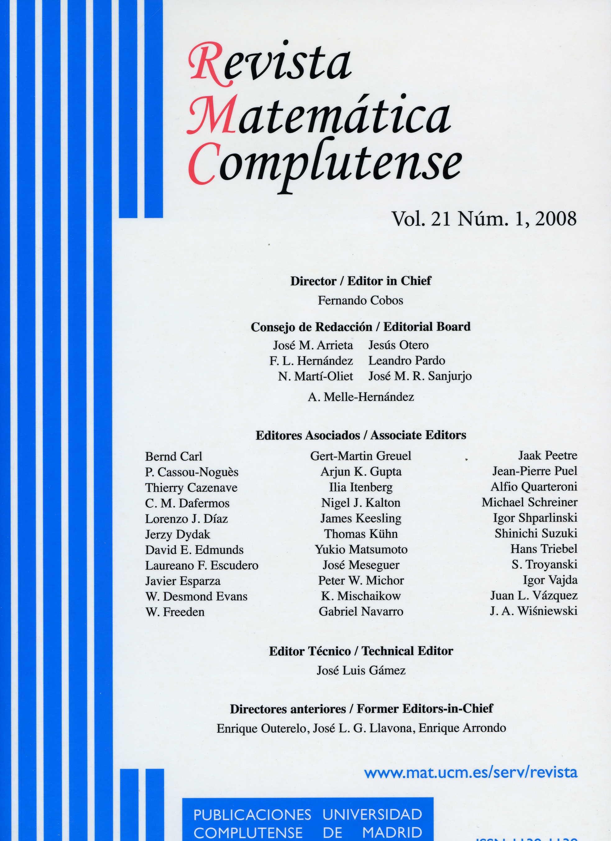 					View Vol. 21 No. 1 (2008)
				