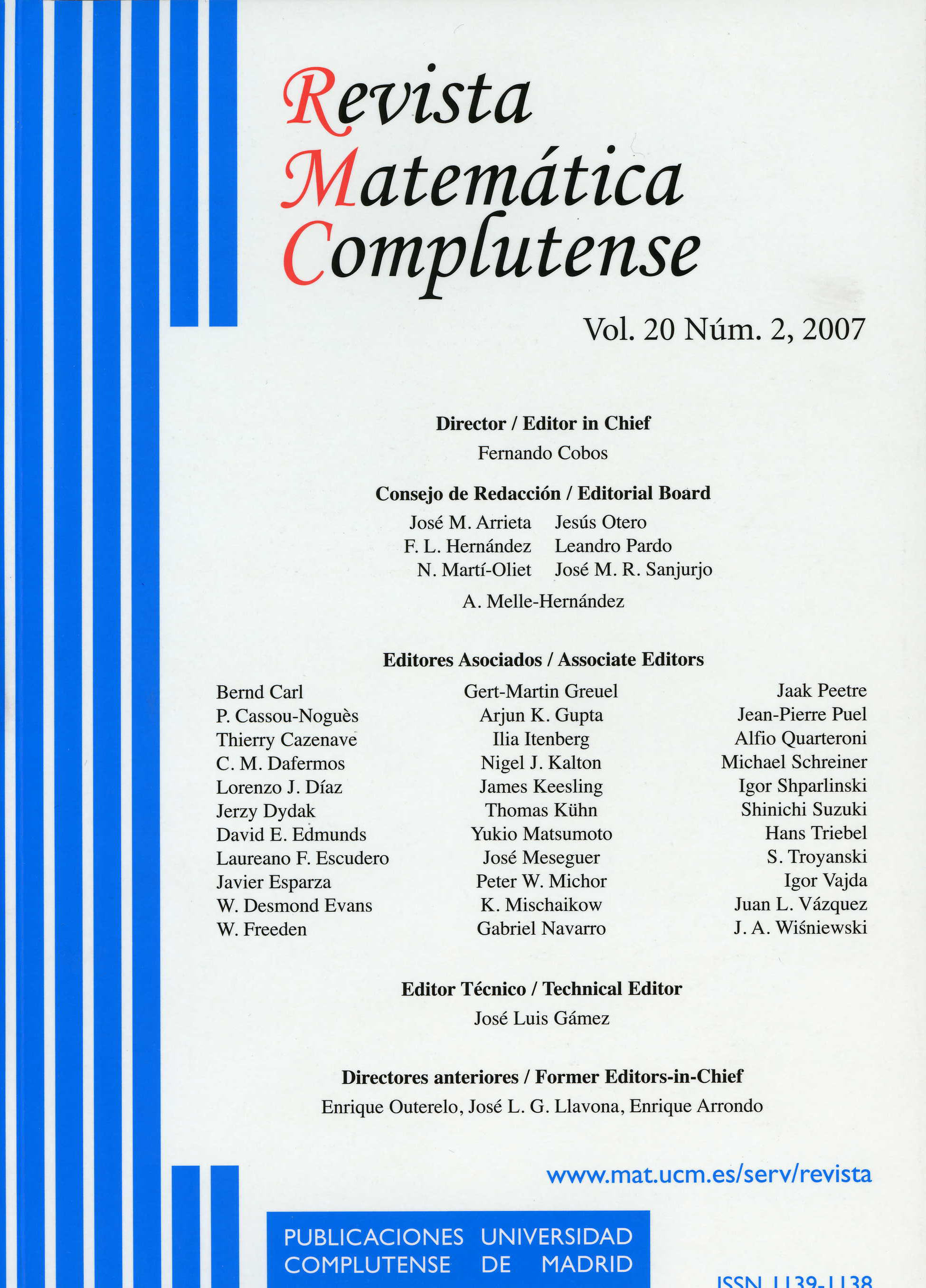 					Ver Vol. 20 Núm. 2 (2007)
				