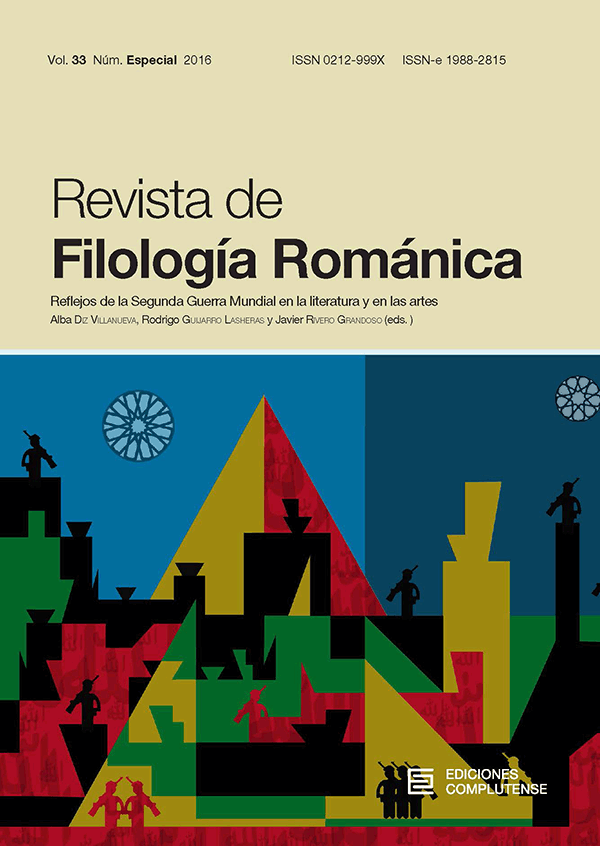 Cubierta Revista de Filología Románica vol 36 nº especial