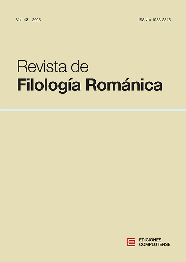 Cubierta Revista de Filología Románica 42 (2025)