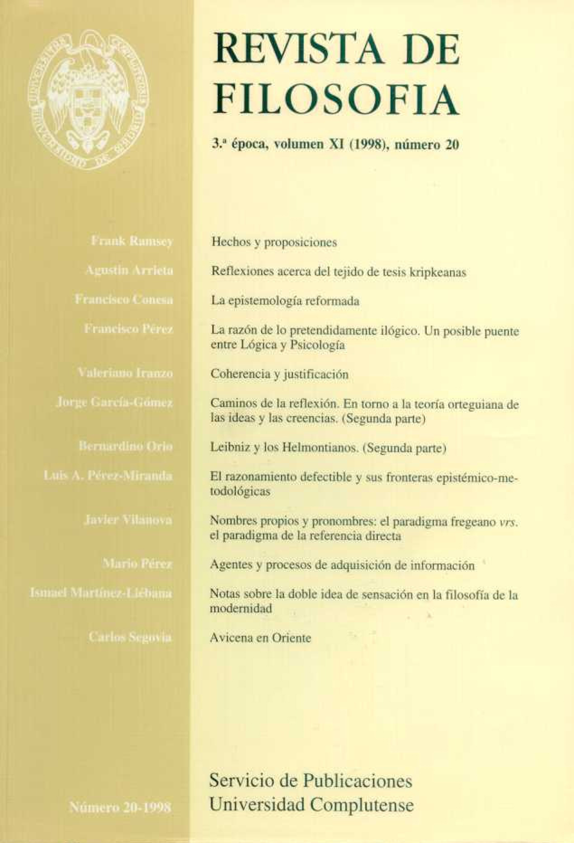 					Ver Vol. 20 (1998)
				