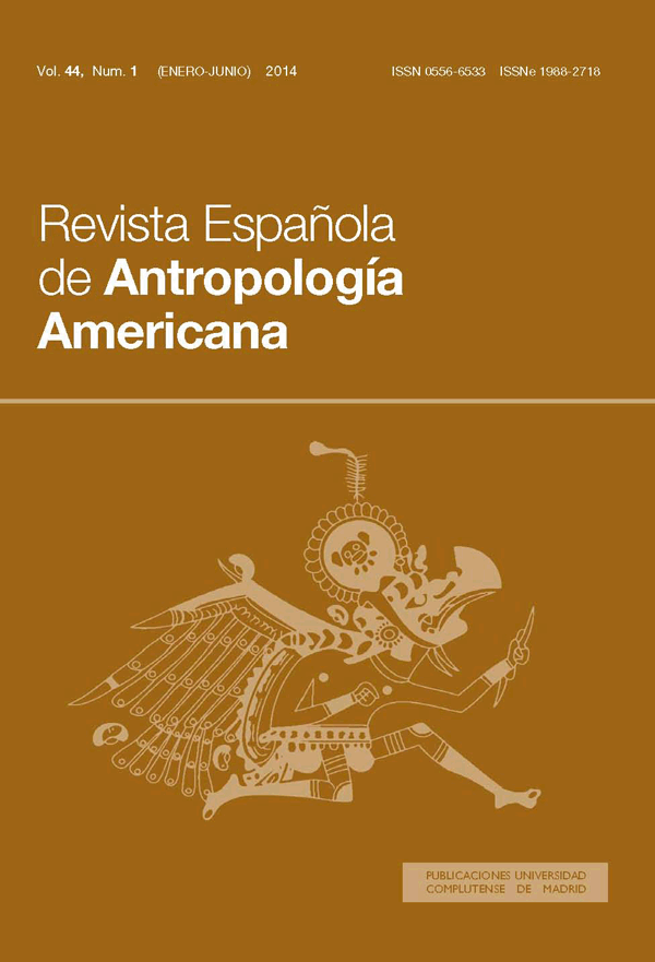 Cubierta Revista Española de Antropología Americana vol 44-1 (2014)