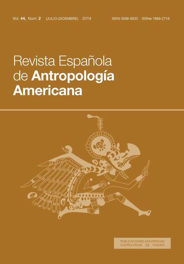 Cubierta Revista Española de Antropología Americana, vol 44, nº2 (2014)