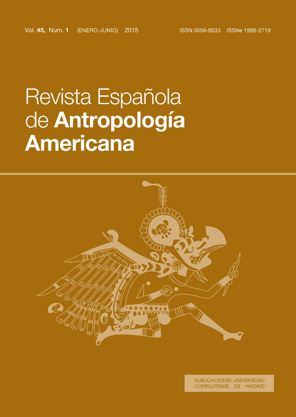 Cubierta Revista Española de Antropología Americana, vol 45, nº1 (2015)