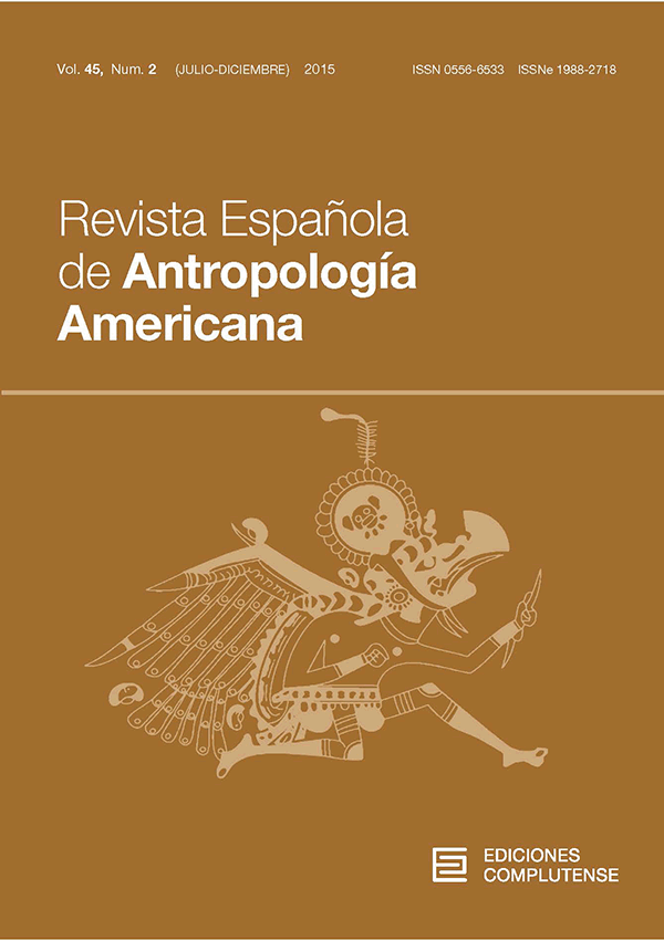 Cubierta Revista Española de Antropología Americana vol 45-2 (2015)