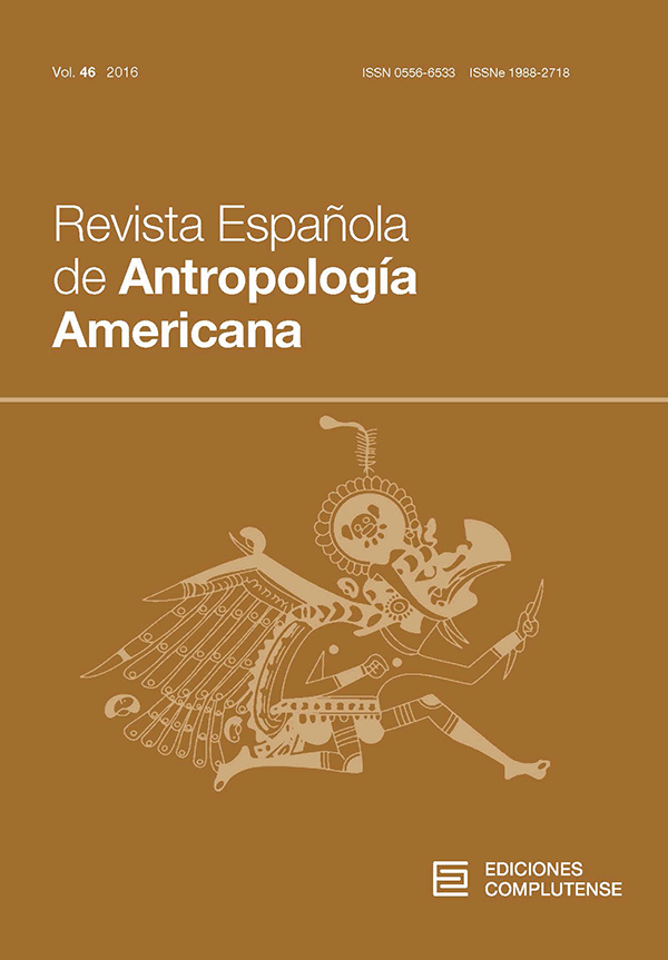 Cubierta Revista Española de Antropología Americana, vol 46 (2016)