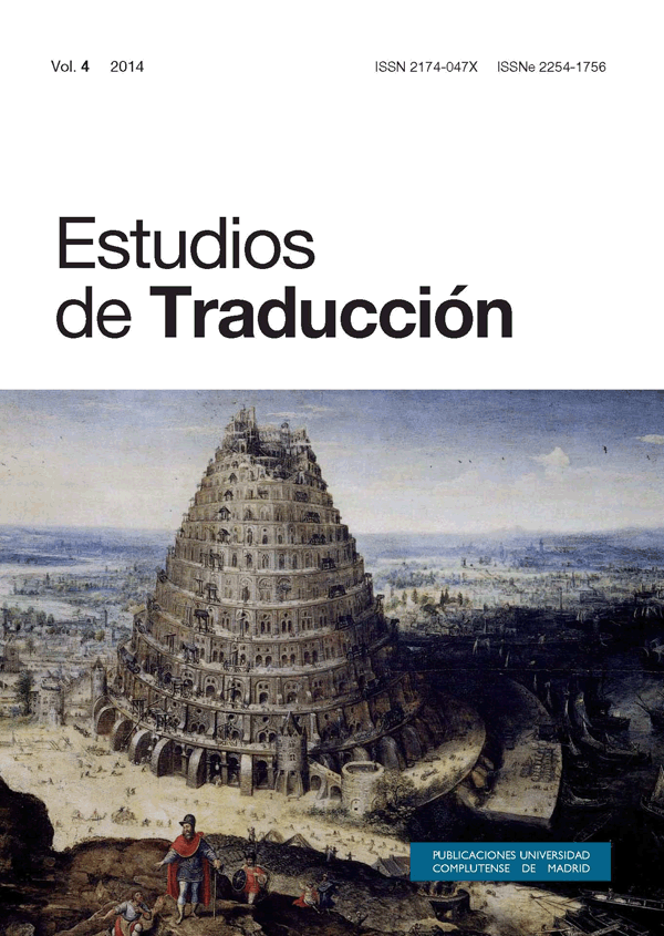 Cubierta Estudios de Traducción vol 4 (2014)