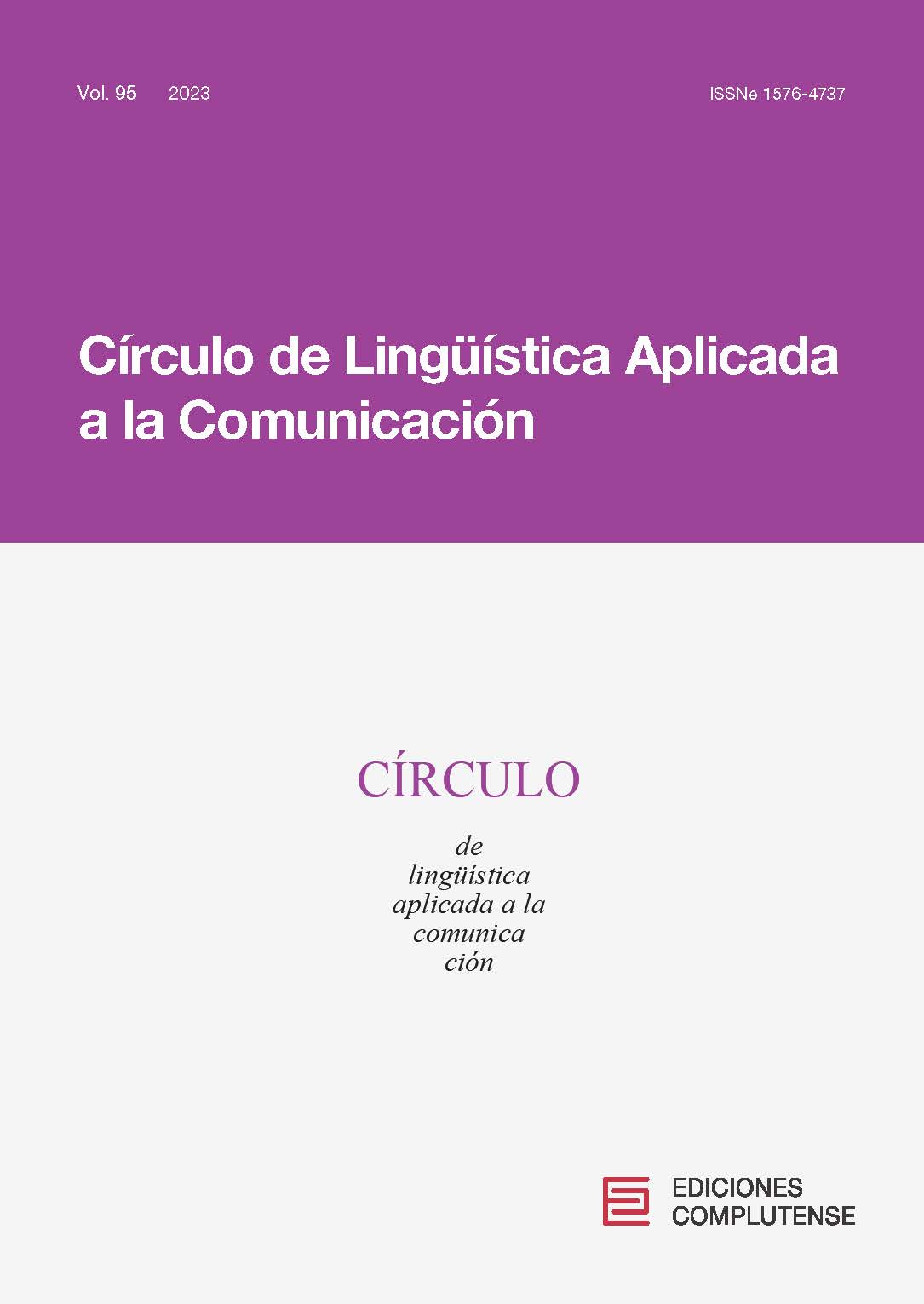 Cubierta Círculo de Lingüística Aplicada a la Comunicación 95, 2023