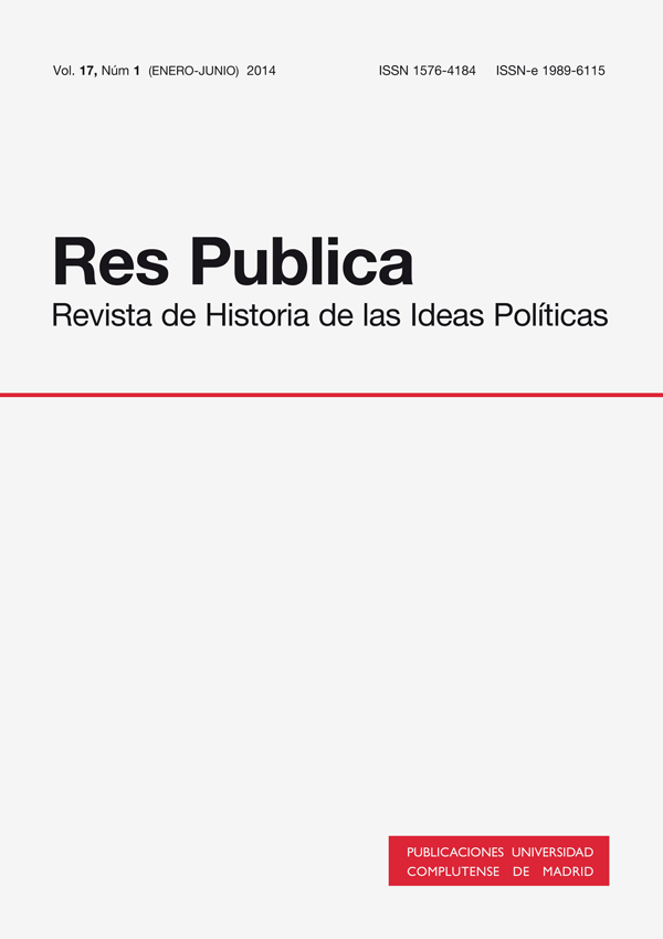 Cubierta de Res Pública. Revista de Historia de las Ideas Políticas Vol. 17, Núm. 1