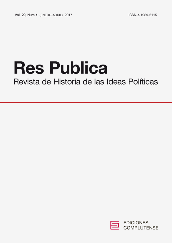 Cubierta de Res Publica. Revista de Historia de las Ideas Políticas Vol. 20, núm. 1 (2017)