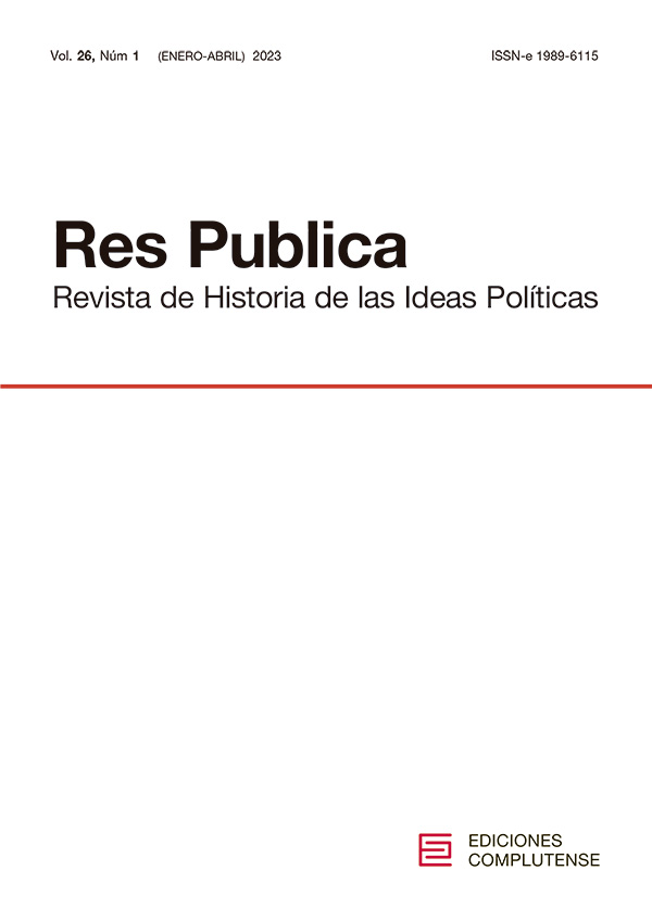 Cubierta Res Pública volumen 26, número 1