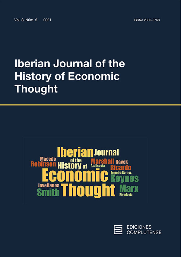 Cubierta Iberian Journal of the History of Economic Thought 8(2) 2021