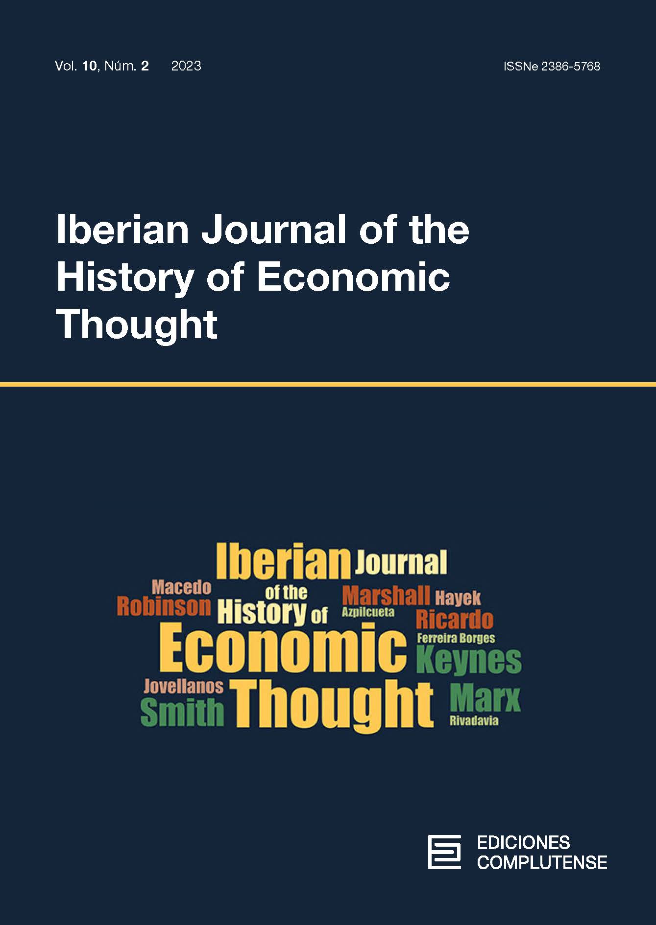 Cubierta Iberian Journal of the History of Economic Thought 10 (2) 2023
