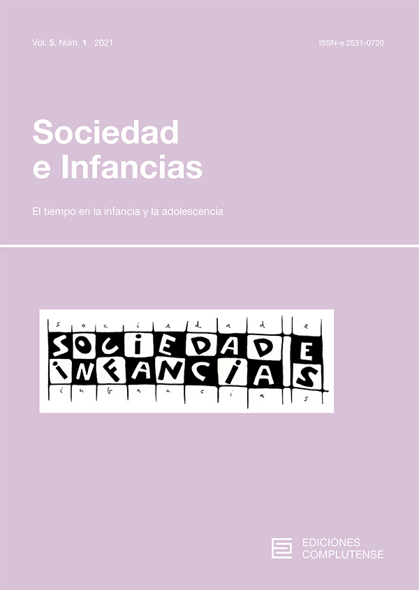 Cubierta de Sociedad e Infancias Vol. 5 Núm. 1 (2021)