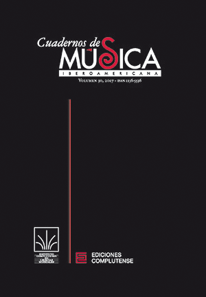 Cubierta Cuadernos de Música Iberoamericana vol 30 (2017)