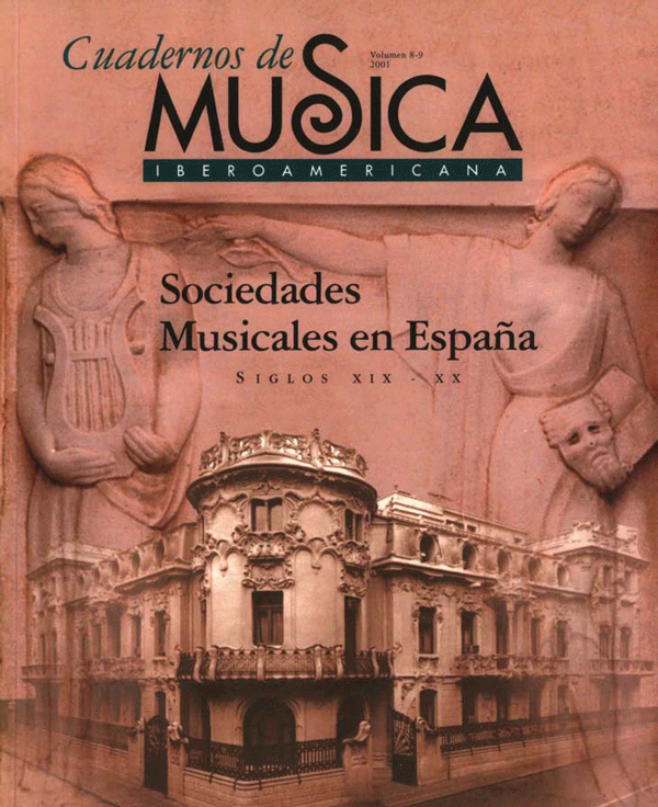 Cubierta de Cuadernos de Música Iberoamericana Vol. 8-9 (2001)