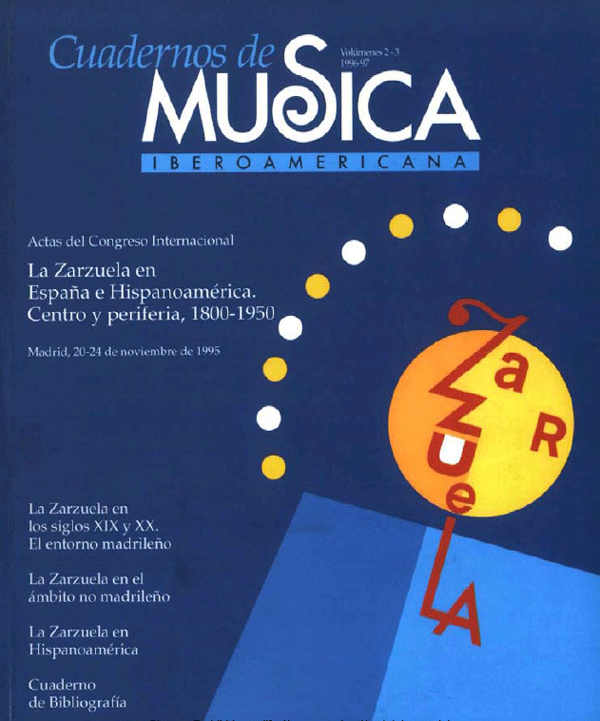 Cubierta de Cuadernos de Música Iberoamericana Vol. 2-3 (1997)