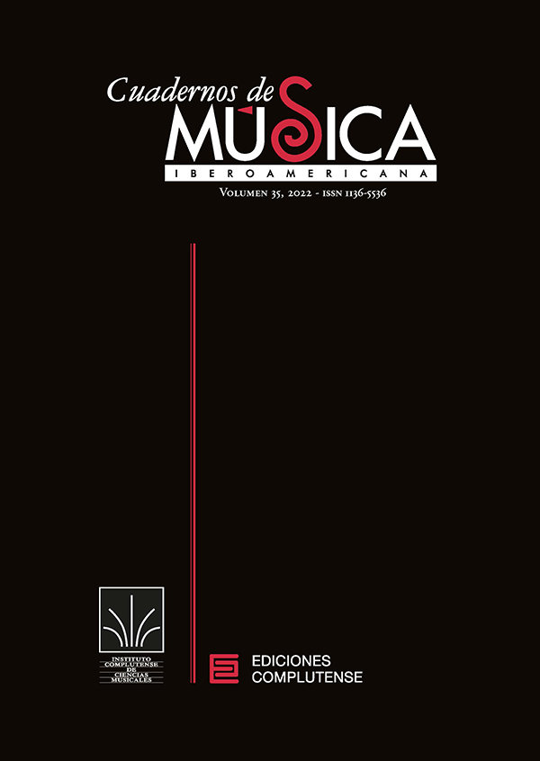 Cubierta Cuadernos de Música Iberoamericana 35 (2022)