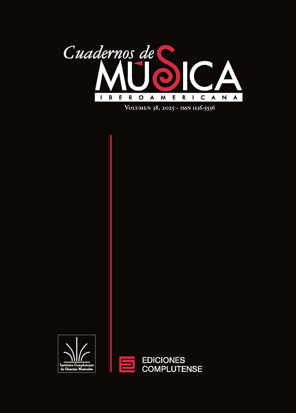 Cubierta Cuadernos de Música Iberoamericana 38 (2025)