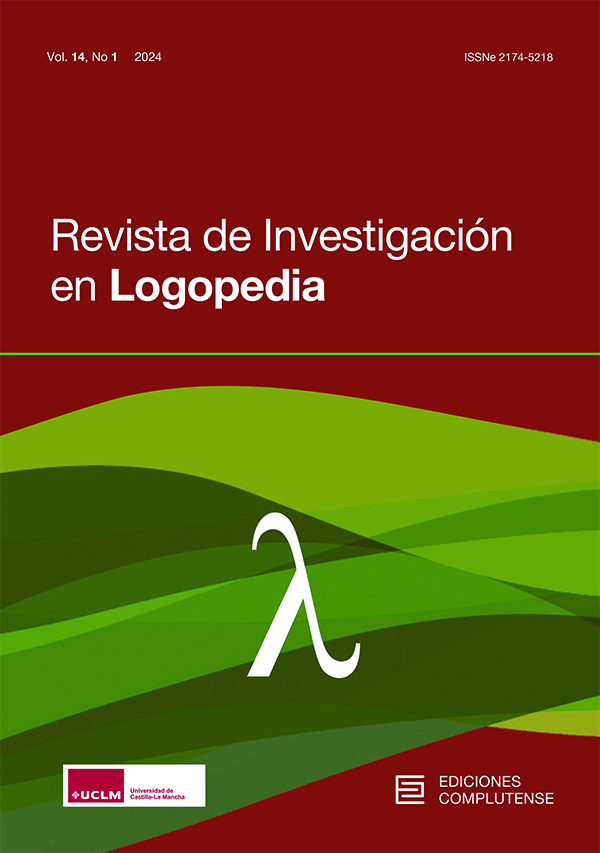 Cubierta Revista de Investigación en Logopedia vol 14-1 (2024)